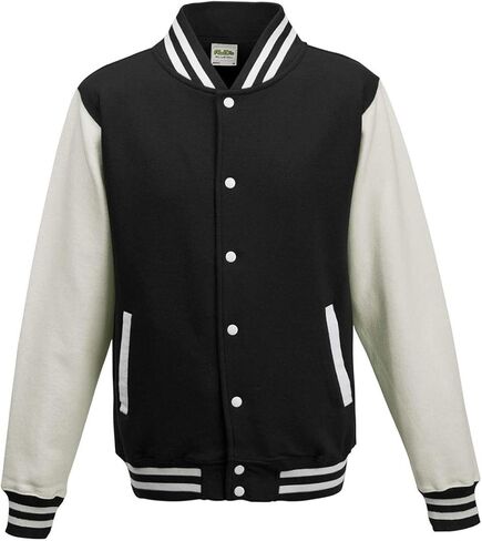 Men's 80/20 Heavyweight Letterman Jacket XL JET BLACK/ WHITE in Saudi Arabia
