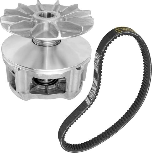 Caltric Primary Drive Clutch and Aramid Belt Compatible with Polaris Magnum 325 500 1999-2002 / Big Boss 500 6x6 1998 1321706 in Saudi Arabia