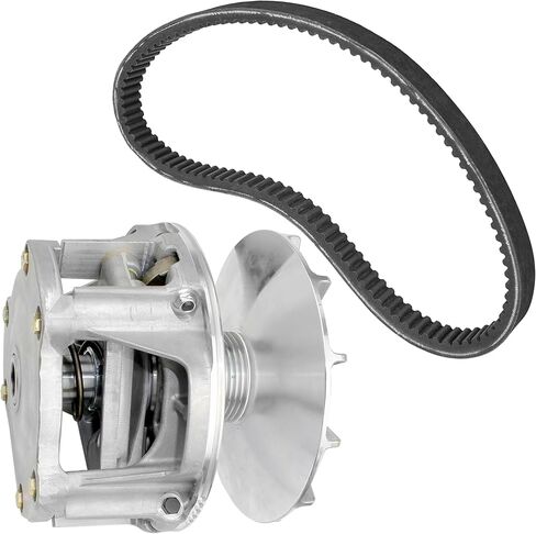 Caltric Primary Drive Clutch and Aramid Belt Compatible with Polaris Magnum 325 500 1999-2002 / Big Boss 500 6x6 1998 1321706 in Saudi Arabia