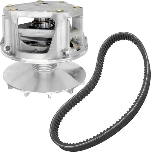 Caltric Primary Drive Clutch and Aramid Belt Compatible with Polaris Magnum 325 500 1999-2002 / Big Boss 500 6x6 1998 1321706 in Saudi Arabia