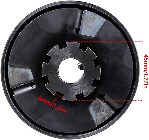 3/4" Bore 12 Tooth Centrifugal Clutch – Fits GX160 GX200 196cc 212cc Predator Greyhound GC160 GC190 GX120 GX140 Motors, Up to 6.5 HP, #35 Chain Compatible in Kuwait