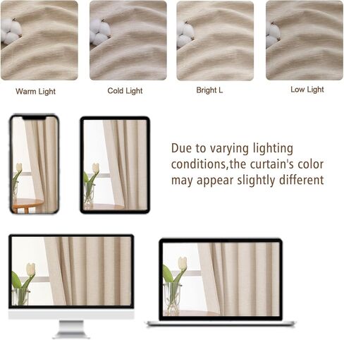 Chyhomenyc Chenille Velvet Kitchen Curtains 30 Inch Length - Light Filtering Short Window Curtains, Small Half Curtain Panels for Bathroom Basement Cabinet, 30Wx30L Inch, 2 Panels, Linen Color in Kuwait