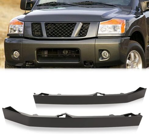PIT66 Front Bumper Filler Retainer Headlight Molding Trim Compatible with Nissan Armada 2005-2015/Fit Nissan Titan 2004-2015/Fit Infiniti QX56 Base Driver and Passenger Side 622347S300 622357S300 in Saudi Arabia