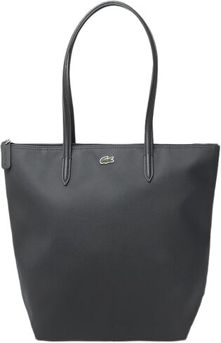 Lacoste Women's L.12.12 Concept Vertical Tote, Black, One Size in Saudi Arabia