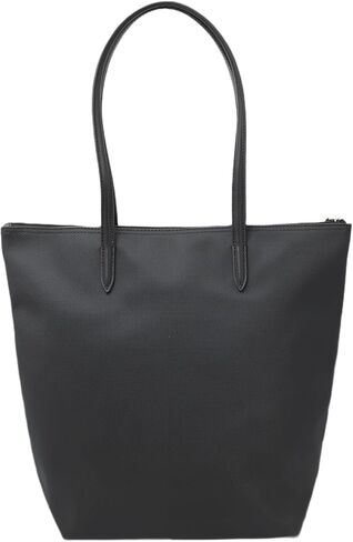 Lacoste Women's L.12.12 Concept Vertical Tote, Black, One Size in Saudi Arabia