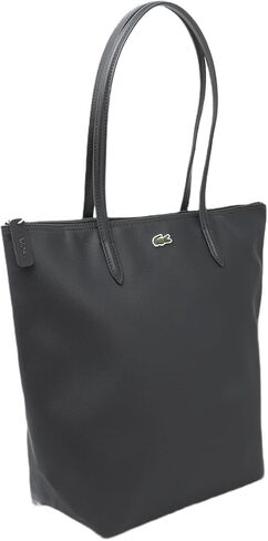 Lacoste Women's L.12.12 Concept Vertical Tote, Black, One Size in Saudi Arabia