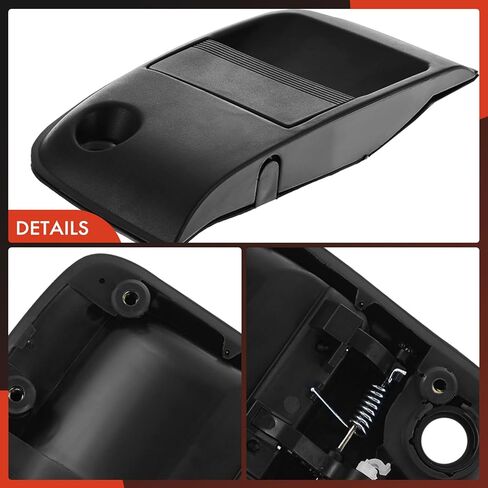 مقبض باب خارجي لباب البضائع الخلفي الممتاز متوافق مع Toyota RAV4 1996 1997 1998 1999 2000، أسود مزخرف، استبدال #6909042010 in Saudi Arabia