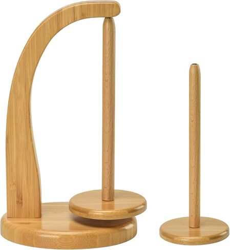 Yarn Holder for Knitting and Crocheting,Crochet Gift for Knitting Lovers,Wooden Yarn Spinner for Crochet by Artowell (Walnut Color) in Saudi Arabia