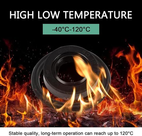 2 PCS Distributor Shaft Seal Kit, Distributor Shaft Seal and O Ring, Rubber Leak-proof Auto Engine Part Repalces 91209-612-000 30110-PA1-732, Compatible with Honda Civic Acura (Black) in Kuwait