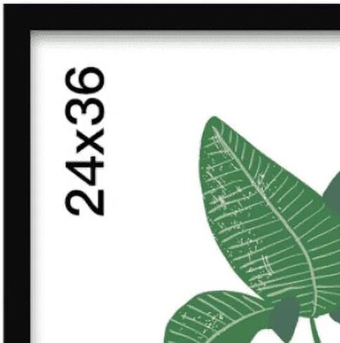 24 x 36 Wall Mount Picture Frame - Black Flat Slim Profile, Ideal for Posters, Art Prints, Family Photos, Living Room & Bedroom Decor in Saudi Arabia