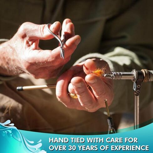 Feeder Creek Fly Flick Flish Flies - مجموعة من الذباب الجاف والرطب والبلاتي للتراوت والباس مع صندوق الذبابة وتعليمات الصيد in Kuwait