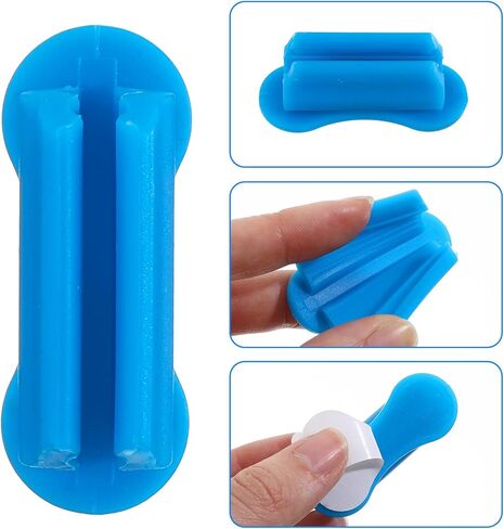 48 Pcs Adhesive Pen Holder, Upgraded Adhesive Pencil Holder for Desk, Flexible Silicone Pencil Holders Grips Clip for Desk Wall Clipboard, Office Classroom Essentials Teacher Supplies ChristmasSmall G in Kuwait