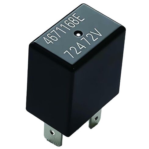 4671168E 72472M 72472V 12V SPDT 5-Pin Mini ISO Relay (4-Pack) - Compatible with Chrysler/Dodge/Jeep/Ram Fuel Pump, Fog lamp, Wiper Circuits - Replaces 04671168 4606409AA 4606418AA 56006846 in Kuwait