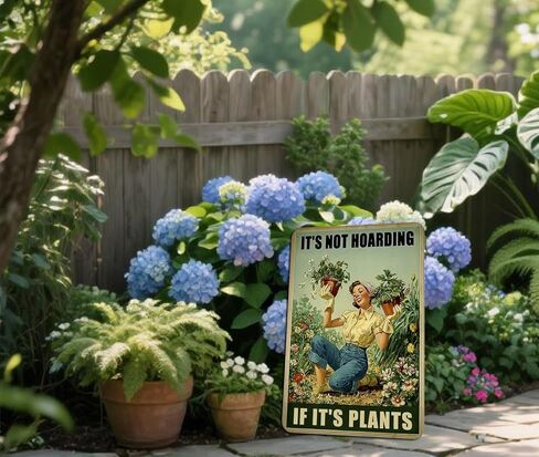 Plant Lovers Gifts Home Garden Decor Cool Gardening Accessories For Women Indoor Outdoor Metal Signs 8x12 Inch in Kuwait