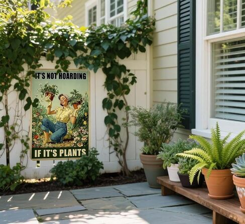 Plant Lovers Gifts Home Garden Decor Cool Gardening Accessories For Women Indoor Outdoor Metal Signs 8x12 Inch in Kuwait