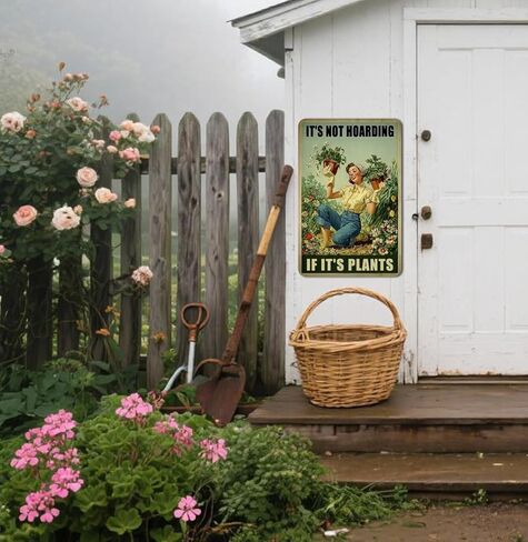 Plant Lovers Gifts Home Garden Decor Cool Gardening Accessories For Women Indoor Outdoor Metal Signs 8x12 Inch in Kuwait