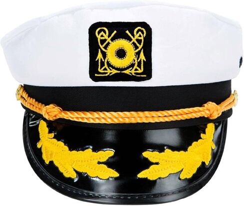 قبعة Wall2Wall Captain's Yacht Sailors Hat Snapback القابلة للتعديل وقبعة البحر باللون الكحلي (مجموعة من 3 قطع) in Kuwait