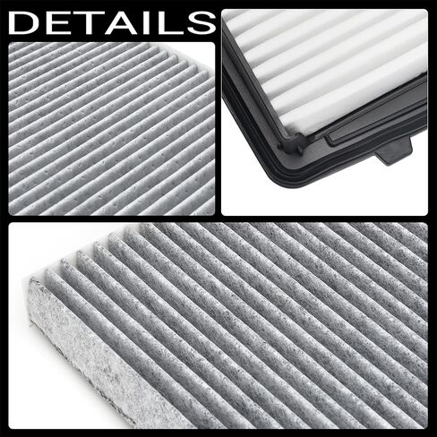 CA12052 80291-T5R-A01 Engine & Cabin Air Filter Set Compatible with 2016-2022 Honda HR-V HRV 1.8L Gas Replace#17220-51B-H00 80292-TYB-A51 WA10394 FDC11182 in Saudi Arabia