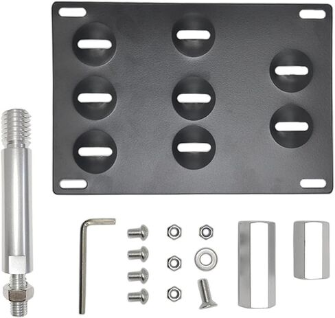 GTP خطاف سحب لوحة الترخيص متوافق مع Mercedes Benz 08-20 W204 W205 C-Class 10-20 W212 W213 E-Class 10-20 GLK GLC 12-19 W166 ML GLE Class، بدون حفر مجموعة نقل المصد الأمامي in Kuwait