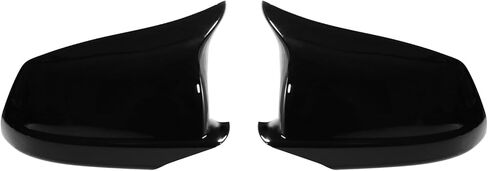 AtticZone Side Mirror Caps Covers Compatible with F10 F11 F18 2011-2013, 525i 530i 535i 550i GT xDrive Pre-LCI Door Rear View Mirror Cap, Horn Style, Glossy Black in Kuwait