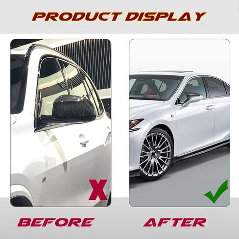 أغطية أغطية مرآة من ألياف الكربون الحقيقية تناسب لكزس IS300 IS350 IS500 2021 2022 2023 غطاء مرآة الرؤية الخلفية للباب الجانبي ملحقات السيارة استبدال مباشر in Kuwait