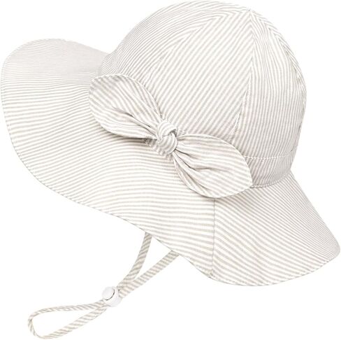 Baby Girl Sun Hat Summer Foldable Beach Hats with UPF50+ Sun Protection Wide Brim Toddler Bucket Hat Cap in Kuwait
