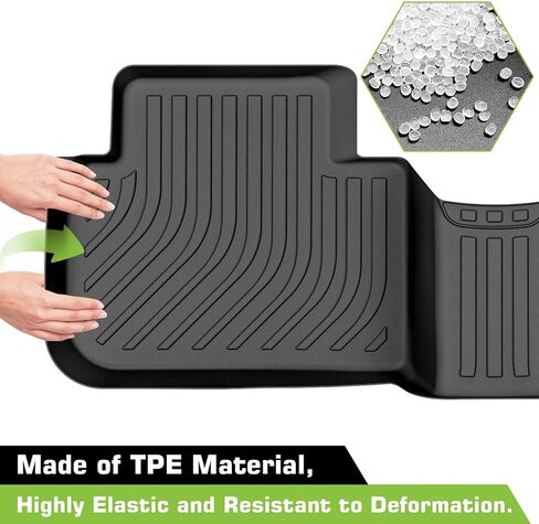 Floor Mats for Honda Civic Sedan 2022-2026 (Not for Hatchback or Hybrid), Heavy Duty TPE Waterproof Non-Slip All Weather Protection Custom, Floor Mats & Cargo Liner in Kuwait