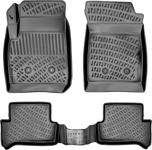 Jeep Wrangler JK 2014-2018 Unlimited 4 أبواب (لا توجد نماذج JL أو 2 باب) سجادات أرضية مطاطية ثلاثية الأبعاد لبطانات أرضية السيارة شديدة التحمل مقاومة للماء وعديمة الرائحة (أمامي وخلفي) in Kuwait