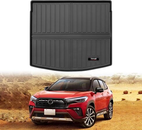 مخصص لـ 2022-2026 Toyota Corolla Cross Cargo Mats Trunk Liner جميع ملحقات TPE الجوية (غير مناسبة هاتشباك أو سيدان) (لـ 2022-2026 Toyota Corolla Cross) in Kuwait
