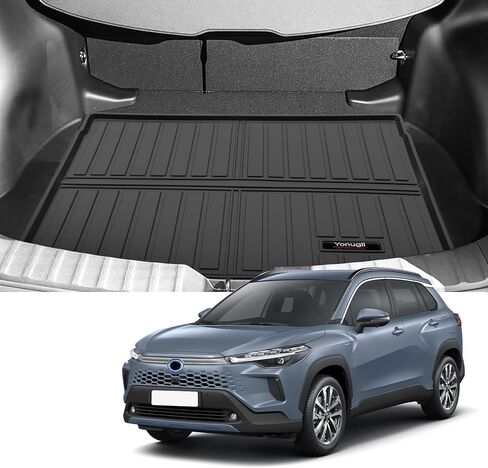 مخصص لـ 2022-2026 Toyota Corolla Cross Cargo Mats Trunk Liner جميع ملحقات TPE الجوية (غير مناسبة هاتشباك أو سيدان) (لـ 2022-2026 Toyota Corolla Cross) in Kuwait