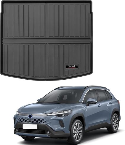 مخصص لـ 2022-2026 Toyota Corolla Cross Cargo Mats Trunk Liner جميع ملحقات TPE الجوية (غير مناسبة هاتشباك أو سيدان) (لـ 2022-2026 Toyota Corolla Cross) in Kuwait