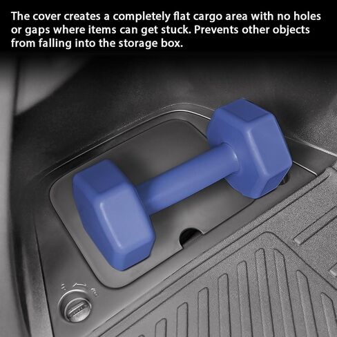 Rear Trunk Organizer Cover Compatible with 2023-2026 Honda Pilot 7&8 Seats Interior Accessories - Driver Side Trunk Storage Box Lid Cargo Cubby Hidden Compartment Tray, Black in Saudi Arabia