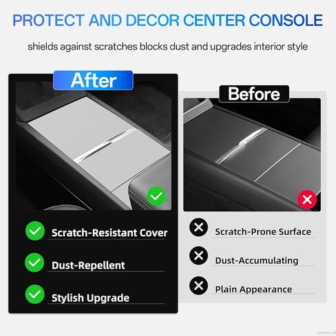 طقم تغليف وحدة التحكم المركزية لـ Tesla Model Y Juniper 2025 2026 Model 3 Highland 2024 2025 2026 ملصقات واقية لوحدة التحكم المركزية غطاء ديكور مقاوم للخدش، ألياف الكربون الأبيض in Kuwait