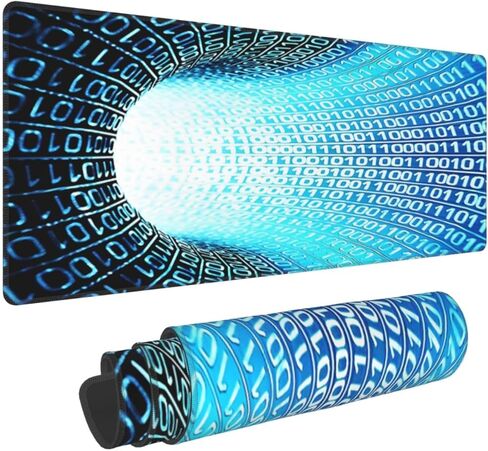 لوحة ماوس الهوكي، وسادات ماوس كبيرة ممتدة مقاس XL، لوحة ماوس كبيرة للألعاب، بساط مكتب كبير للكمبيوتر المحمول والكمبيوتر المكتبي والكمبيوتر المكتبي، مقاس 12 × 31.5 بوصة in Kuwait