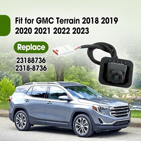 استبدال كاميرا مساعدة وقوف السيارات للرؤية الخلفية 23188736 2318-8736 متوافقة مع GMC Terrain 2018 2019 2020 2021 2022 2023، كاميرا احتياطية سوداء 12 فولت لموقف السيارات in Kuwait