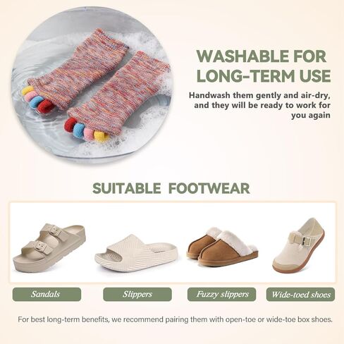 Toe Separator Socks for Yoga Women Men, Bunion Corrector Spacers Socks for Pain Relief & Circulation Improvement in Saudi Arabia
