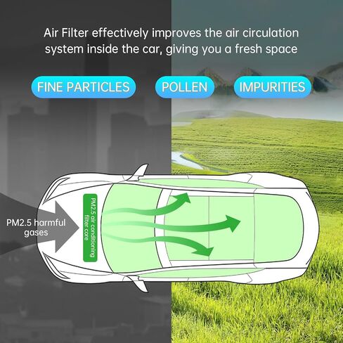 فلتر هواء كابينة ماشا لسيارة Lexus RX350 (2010-2015) RX450h ES350 ES300 GS350 GS450h IS350 LS460 LX570 NX300 NX300h UX200 GX460، مع مرشحات هواء بديلة من الكربون المنشط in Kuwait
