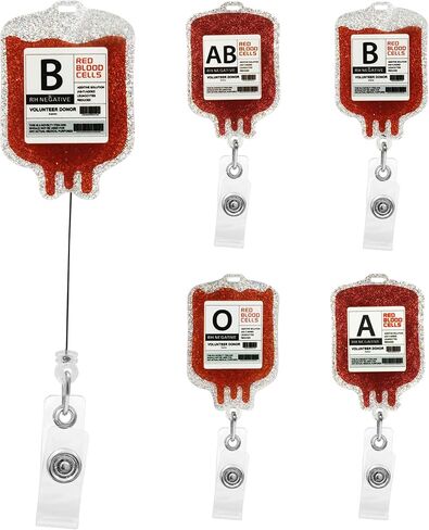 4 قطع من بكرة شارة الدم اللامعة القابلة للسحب - بكرة شارة القلب لاستئصال الدم، وأمراض القلب، ومحترفي EMS للمكتب والمستشفى in Kuwait