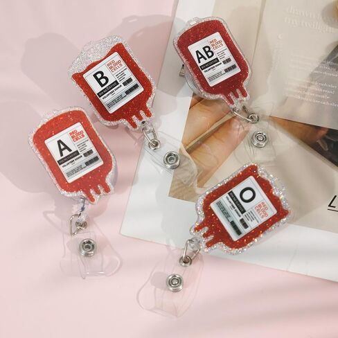 4 قطع من بكرة شارة الدم اللامعة القابلة للسحب - بكرة شارة القلب لاستئصال الدم، وأمراض القلب، ومحترفي EMS للمكتب والمستشفى in Kuwait