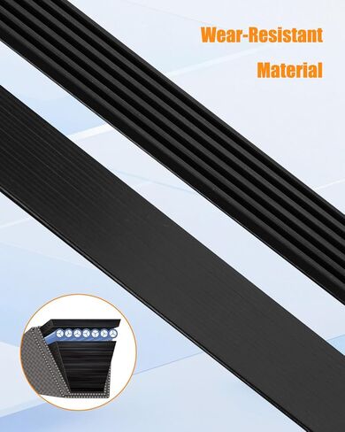 Engine Serpentine Drive Belt Fit for Chevrolet Colorado GMC Canyon Hummer H3 H3T Isuzu i-280 i-290 i-350 i-370 Replace K060916A 12580826 12593776 12611636 in Kuwait