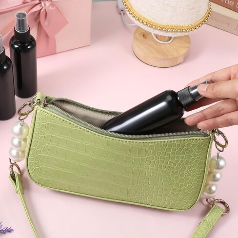 SHENLIU 30 عبوة من زجاجات الرش الفارغة السوداء سعة 118 مل مع غطاء، زجاجات رش رذاذ بلاستيكية دقيقة محمولة صغيرة قابلة لإعادة الملء حاوية سائلة لتنظيف العطور والزيوت العطرية in Kuwait