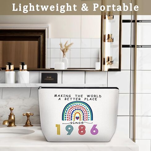 هدايا عيد الميلاد الأربعين لحقيبة مكياج المرأة الخاصة بها بعمر 40 عامًا، هدايا حفلات عيد الميلاد للأم، والزوجة، والأخت، والصديق، وعيد الأم، وحقيبة سفر صغيرة لمستحضرات التجميل للذكرى السنوية لعام 1986 (1986) in Kuwait