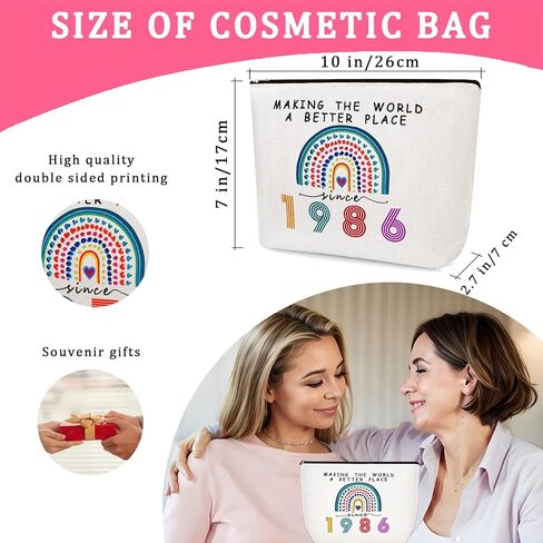 هدايا عيد الميلاد الأربعين لحقيبة مكياج المرأة الخاصة بها بعمر 40 عامًا، هدايا حفلات عيد الميلاد للأم، والزوجة، والأخت، والصديق، وعيد الأم، وحقيبة سفر صغيرة لمستحضرات التجميل للذكرى السنوية لعام 1986 (1986) in Kuwait