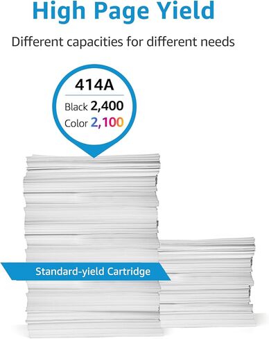 414A Toner Cartridges 4 Pack(with Chip) Replacement for HP 414A Toner 414X W2020a, Compatible with HP Color Laserjet Pro MFP M479fdw M479fdn M454dw M454dn M480f Printer (Black Yellow Cyan Magenta) in Kuwait