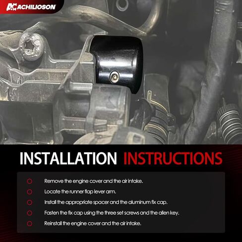 021071ECS01 2.0T TSI Intake Manifold Lever Arm Fix Kit - For Audi 8U A3 B8 TT & Compatible with Volkswagen Beetle CC EOS Golf Jetta Passat B6 Tiguan (Black) in Kuwait