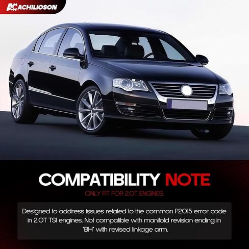 021071ECS01 2.0T TSI Intake Manifold Lever Arm Fix Kit - For Audi 8U A3 B8 TT & Compatible with Volkswagen Beetle CC EOS Golf Jetta Passat B6 Tiguan (Black) in Kuwait