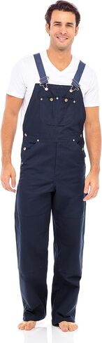 Skylinewears Men's Heavy-Duty Duck Bib Overalls – Relaxed Fit Work Dungarees, Durable Cotton Canvas with Adjustable Straps in Kuwait