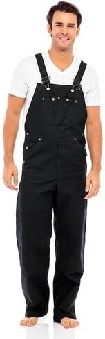 Skylinewears Men's Heavy-Duty Duck Bib Overalls – Relaxed Fit Work Dungarees, Durable Cotton Canvas with Adjustable Straps in Saudi Arabia