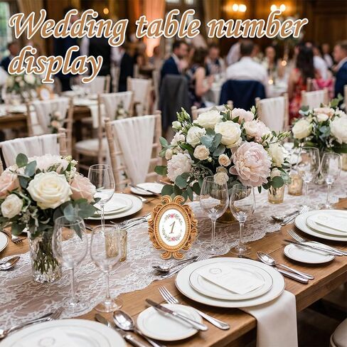 24 قطعة 2 × 3 بوصة إطار صورة صغير من الراتنج مع حامل لعرض جدار الطاولة، إطار صورة صغير من الراتنج العتيق الباروكي لحفلات الزفاف وأعياد الميلاد وديكور المنزل الفيكتوري in Kuwait