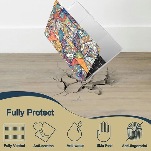 حافظة صلبة متوافقة مع حافظة MacBook Air 13 بوصة الجديدة 2020 2019 2018، موديل A2337 M1 A2179 A1932 مع شاشة Retina ومعرف اللمس، غطاء حافظة من البلاستيك الصلب غير اللامع - غريب in Kuwait